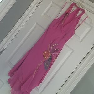 BCBG embroidered Halter dress